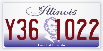IL license plate Y361022