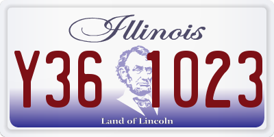 IL license plate Y361023