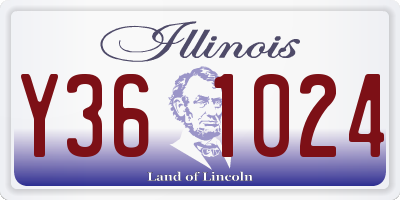IL license plate Y361024