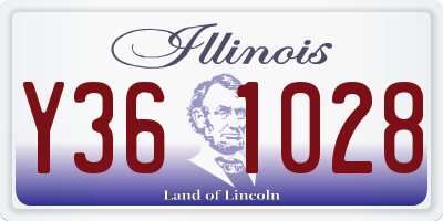 IL license plate Y361028