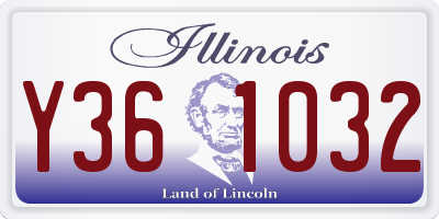 IL license plate Y361032
