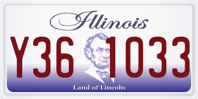 IL license plate Y361033
