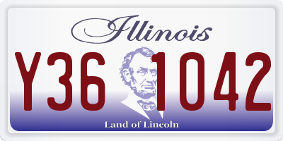 IL license plate Y361042