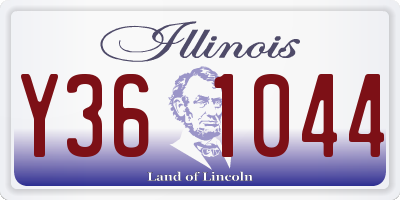 IL license plate Y361044