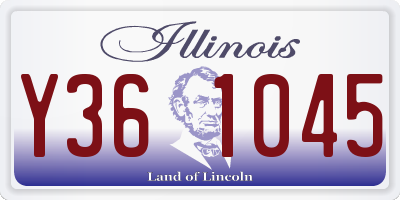 IL license plate Y361045