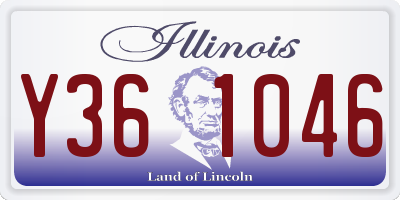 IL license plate Y361046