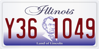 IL license plate Y361049