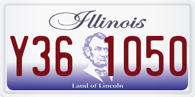 IL license plate Y361050