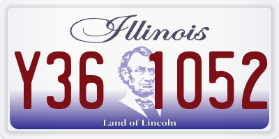 IL license plate Y361052