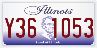 IL license plate Y361053