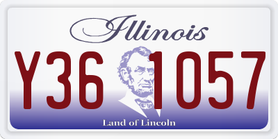 IL license plate Y361057