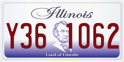 IL license plate Y361062