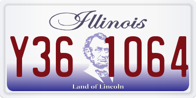 IL license plate Y361064