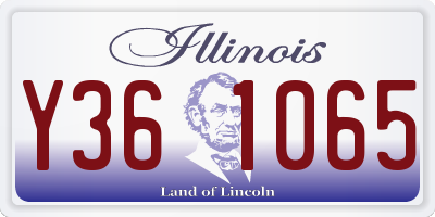 IL license plate Y361065