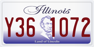 IL license plate Y361072