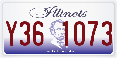 IL license plate Y361073