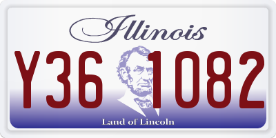 IL license plate Y361082