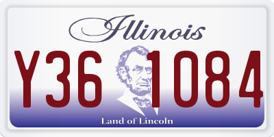 IL license plate Y361084