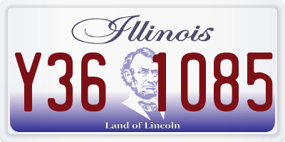 IL license plate Y361085