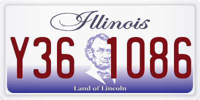 IL license plate Y361086