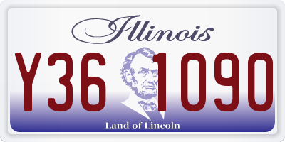 IL license plate Y361090
