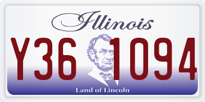 IL license plate Y361094