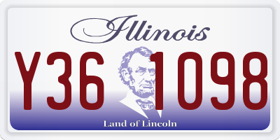 IL license plate Y361098