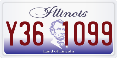 IL license plate Y361099