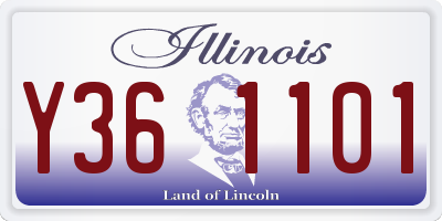 IL license plate Y361101