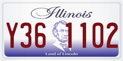 IL license plate Y361102