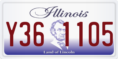 IL license plate Y361105