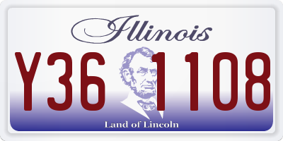 IL license plate Y361108