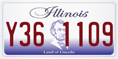 IL license plate Y361109