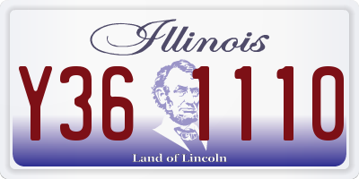 IL license plate Y361110