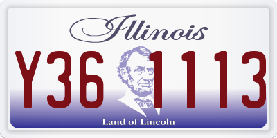 IL license plate Y361113