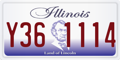 IL license plate Y361114