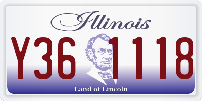 IL license plate Y361118