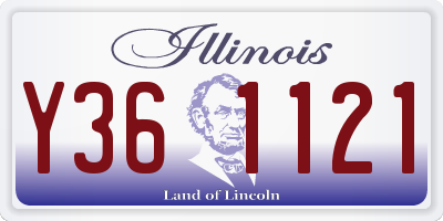 IL license plate Y361121