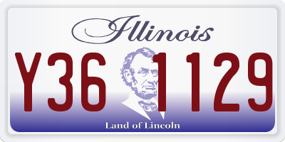 IL license plate Y361129