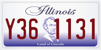 IL license plate Y361131