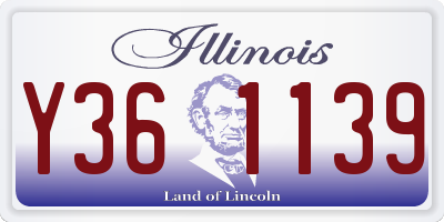 IL license plate Y361139
