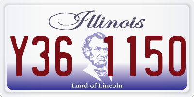 IL license plate Y361150