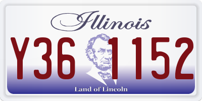 IL license plate Y361152