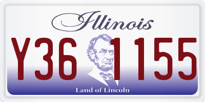 IL license plate Y361155