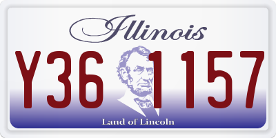 IL license plate Y361157