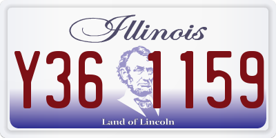 IL license plate Y361159