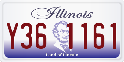 IL license plate Y361161