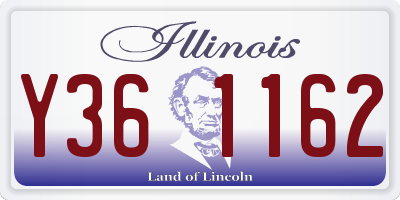 IL license plate Y361162
