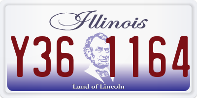 IL license plate Y361164