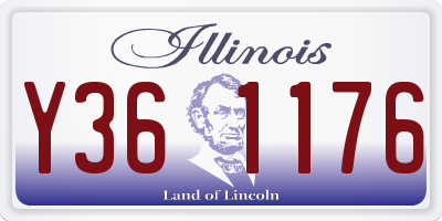 IL license plate Y361176